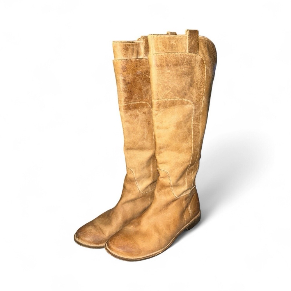 Frye Tan Heeled Boots equestrian. Sz 8b
